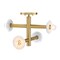 Designers Fountain Fina 16 in. 4-Light Brushed Gold Modern Semi Flush Mount with Natural Marble Accents for Bedrooms D325C-SF-BG - alternate 8